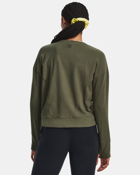Women's UA Meridian Cold Weather Crew in Green image number 1